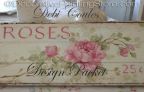 Antique Roses Wood Sign ePattern -Debi Coules - PDF DOWNLOAD